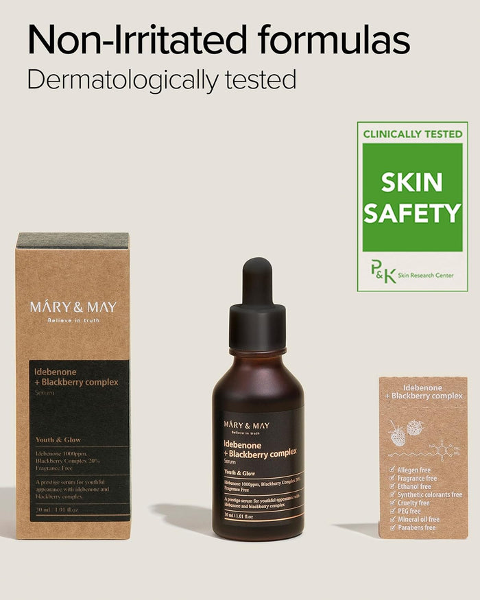Mary & May – Idebenone + Blackberry Complex Serum 10ml