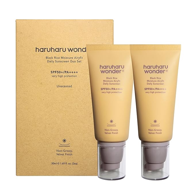 Haruharu Wonder - Black Rice Moisture Airfit Daily Sunscreen 50ml (Velvet Finish)