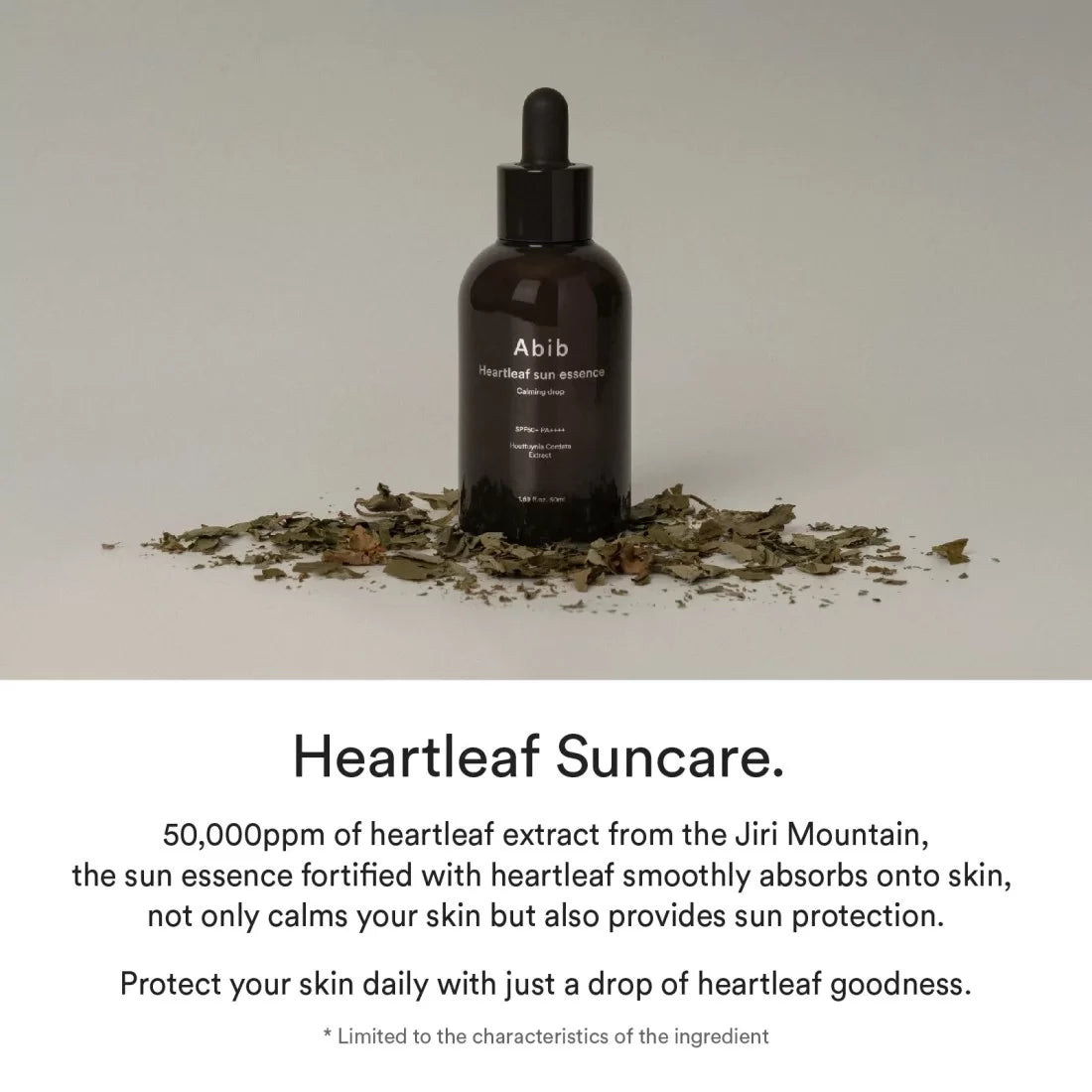 Abib - Heartleaf Sun Essence Calming Drop 50ml