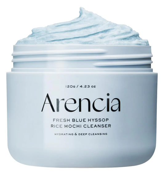 Arencia – Fresh Blue Hyssop Rice Mochi Cleanser 120g