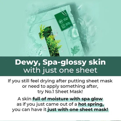 Numbuzin – No.1 Dewy Glow Spa Sheet Mask 27ml