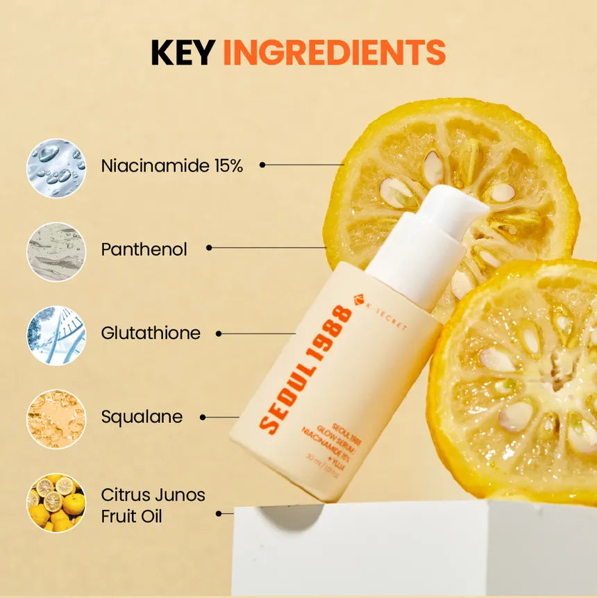 K-Secret – Seoul 1988 Capsule Serum: Niacinamide 5%+Yuja 30ml