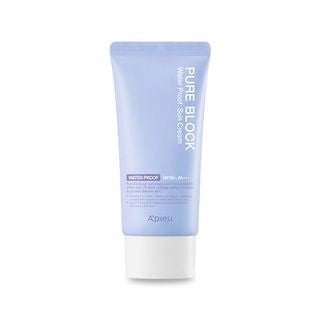 A'pieu - Pure Block Waterproof Sunscreen Cream SPF50+/PA+++ 50ml