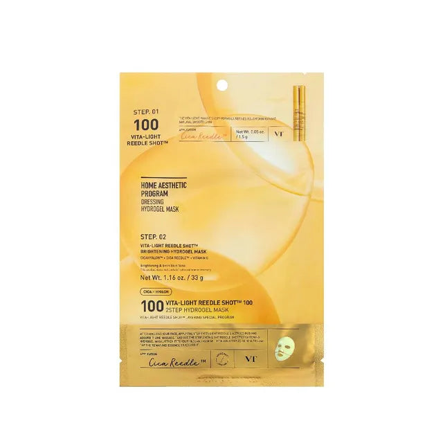 VT Cosmetics – Vita-Light Reedle Shot 100 2Step Hydrogel Mask (1ea)