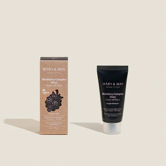Mary & May - Black Berry Complex Glow Wash Off Mask 30g