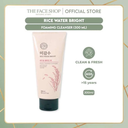 The Face Shop - Rice Water Bright Cleansing Foam 300ml