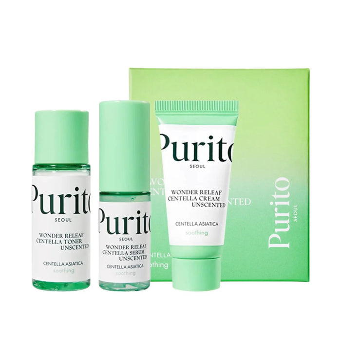 Purito – Wonder Releaf Centella Mini Kit Unscented (3 Items)