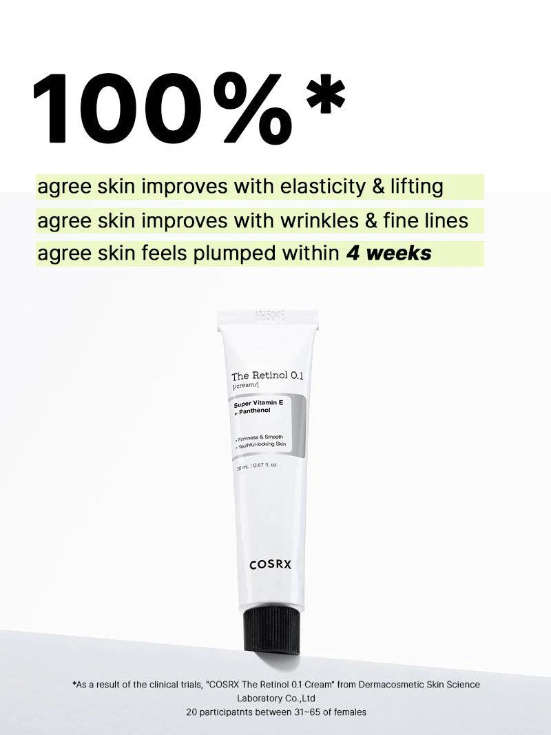 Cosrx - The Retinol 0.1 Super Vitamin E +Panthenol Cream 20ml