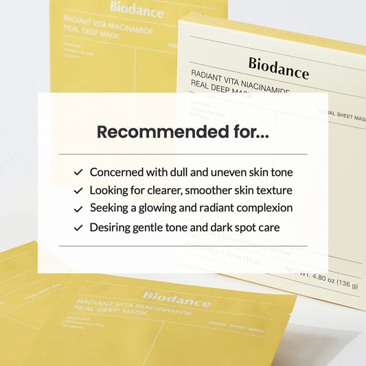 Biodance – Radiant Vita Niacinamide Real Deep Mask 1 Pc